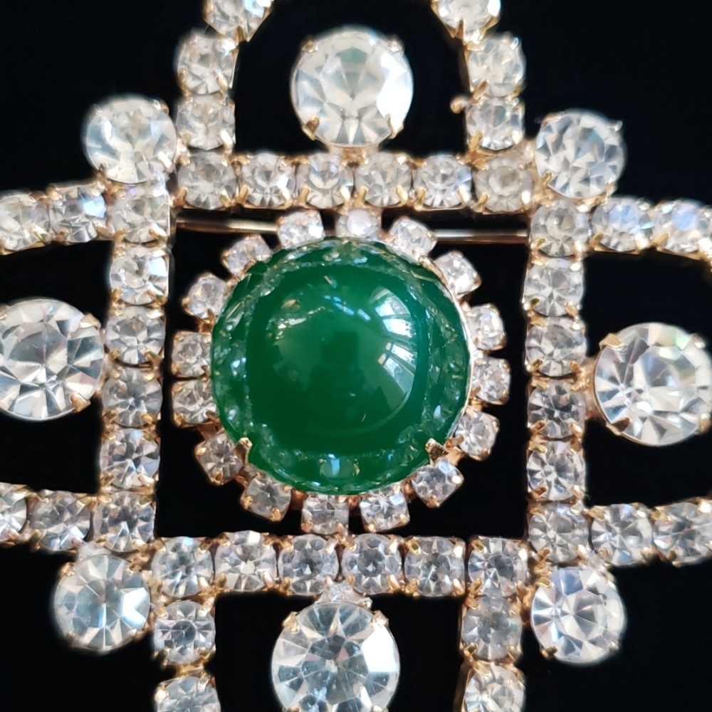Stunning VTG rhinestone brooch - Picture 6 of 6